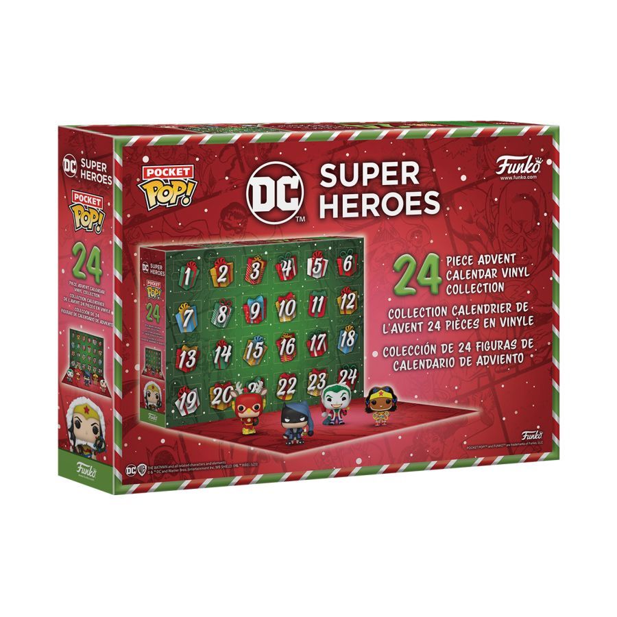 DC Super Heroes Pocket Pop! advent calendar with collectibles