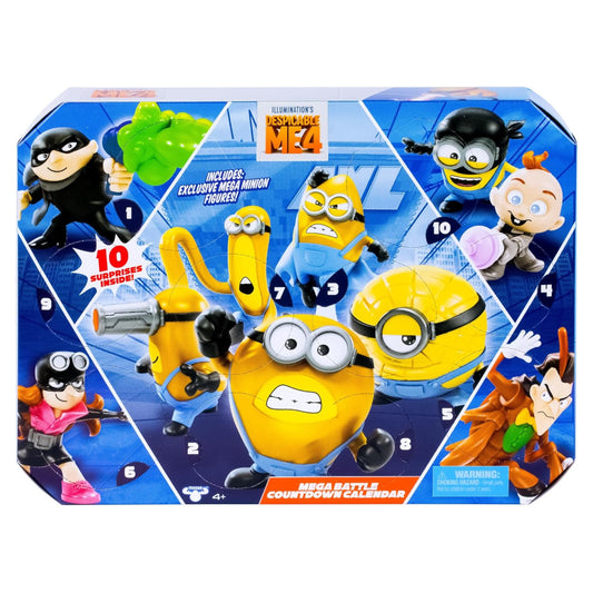 Despicable Me 4 Minions Countdown Advent Calendar – 10 Surprise Toys
