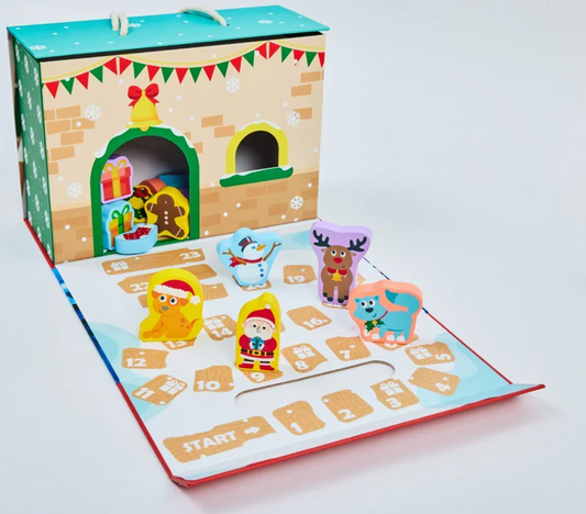 Hape Advent Calendar Game | 24-Day Christmas Advent Calendar Game | Kids Blind Box Board Game