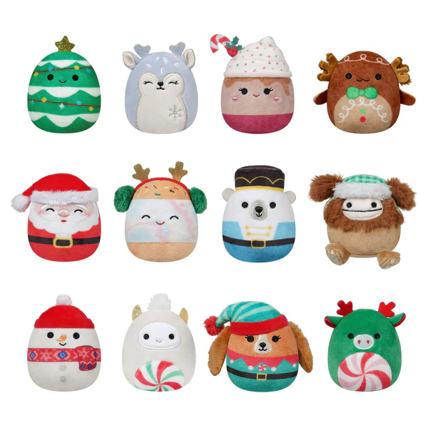 Squishmallows Micromallows 12-Day Holiday Advent Calendar 2.5in Plush