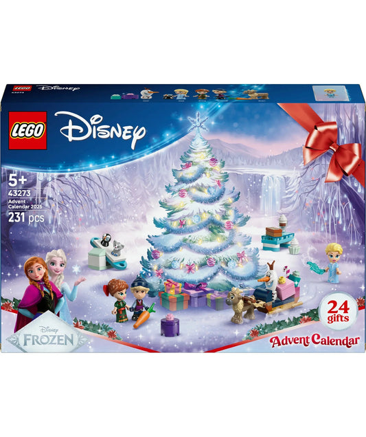 LEGO Disney Frozen holiday calendar displaying festive character artwork