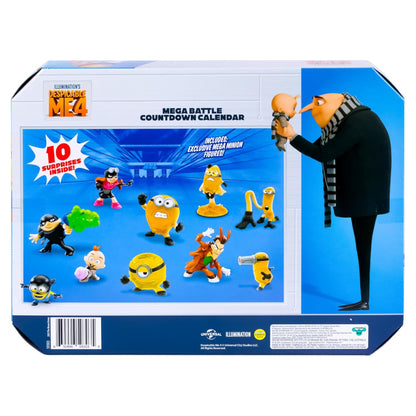 Despicable Me 4 Advent Calendar showcasing Gru and Minion figures
