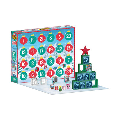Advent calendar with numbered doors and tree design
