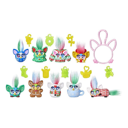 Collectible toy figures and accessories in colorful designs
