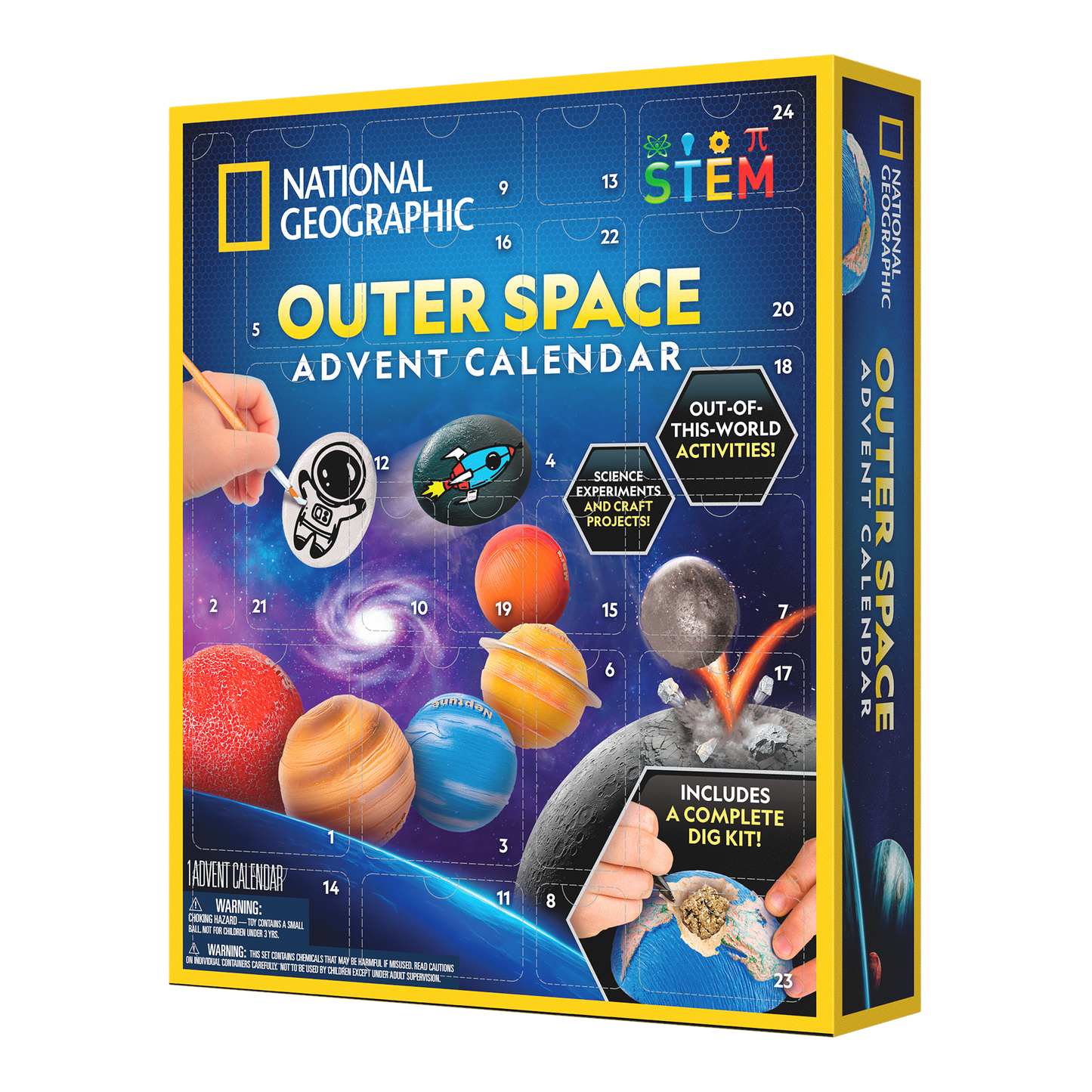 National Geographic Outer Space Advent Calendar for Kids STEM Fun