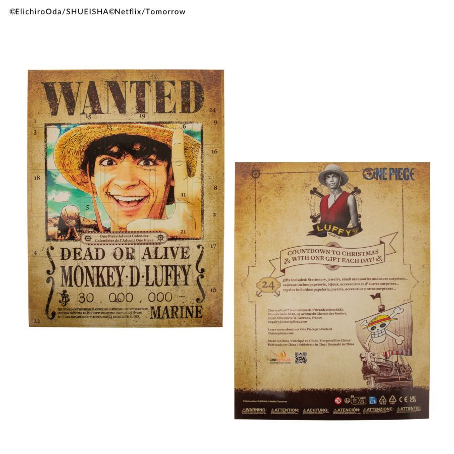 One Piece 2026 Advent Calendar | 24 Anime Surprises Gift Set