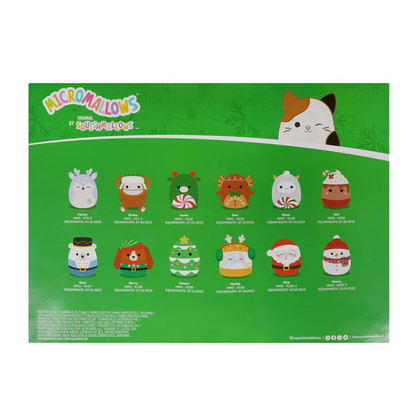 Squishmallows Micromallows 12-Day Holiday Advent Calendar 2.5in Plush