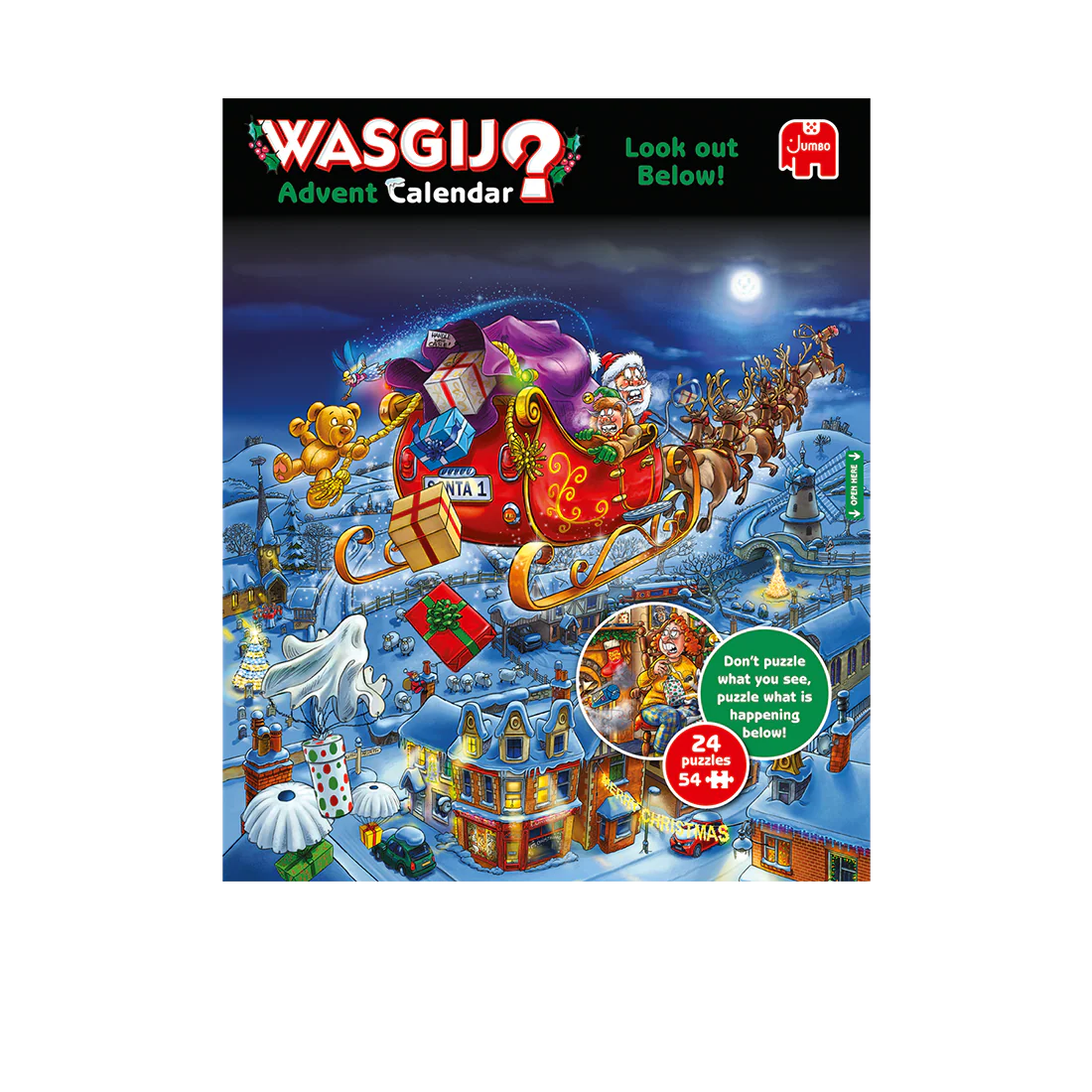Wasgij Christmas Advent Calendar – Look Out Below! 24 Mystery Puzzles
