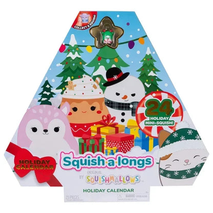 Squishmallows Holiday Countdown Calendar – 24 Mini Squish Advent Set