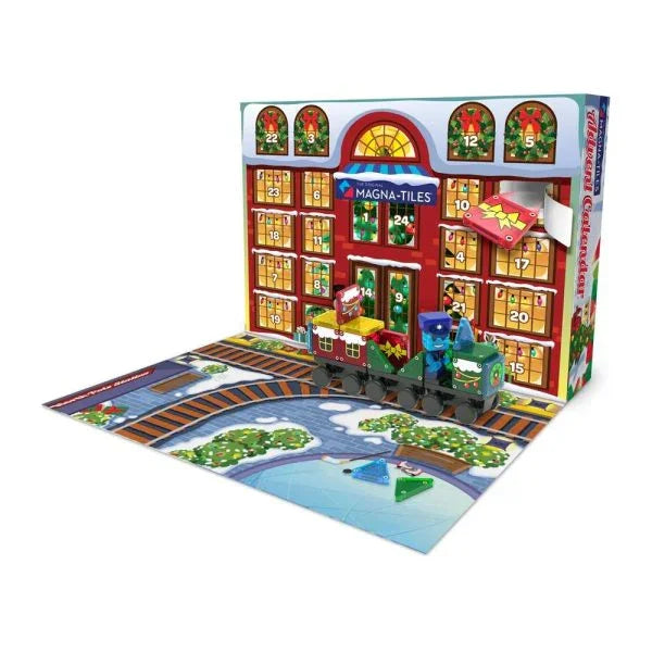 Magna-Tiles Advent Calendar 34-Piece Magnetic Building Set