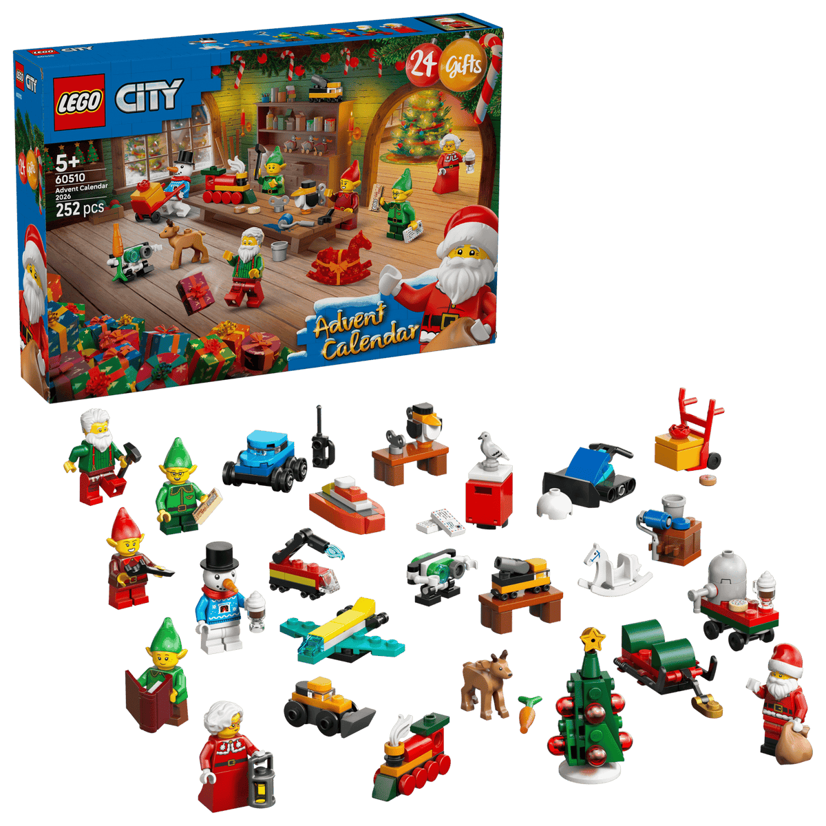 LEGO City Advent Calendar with mini figures and vehicles 