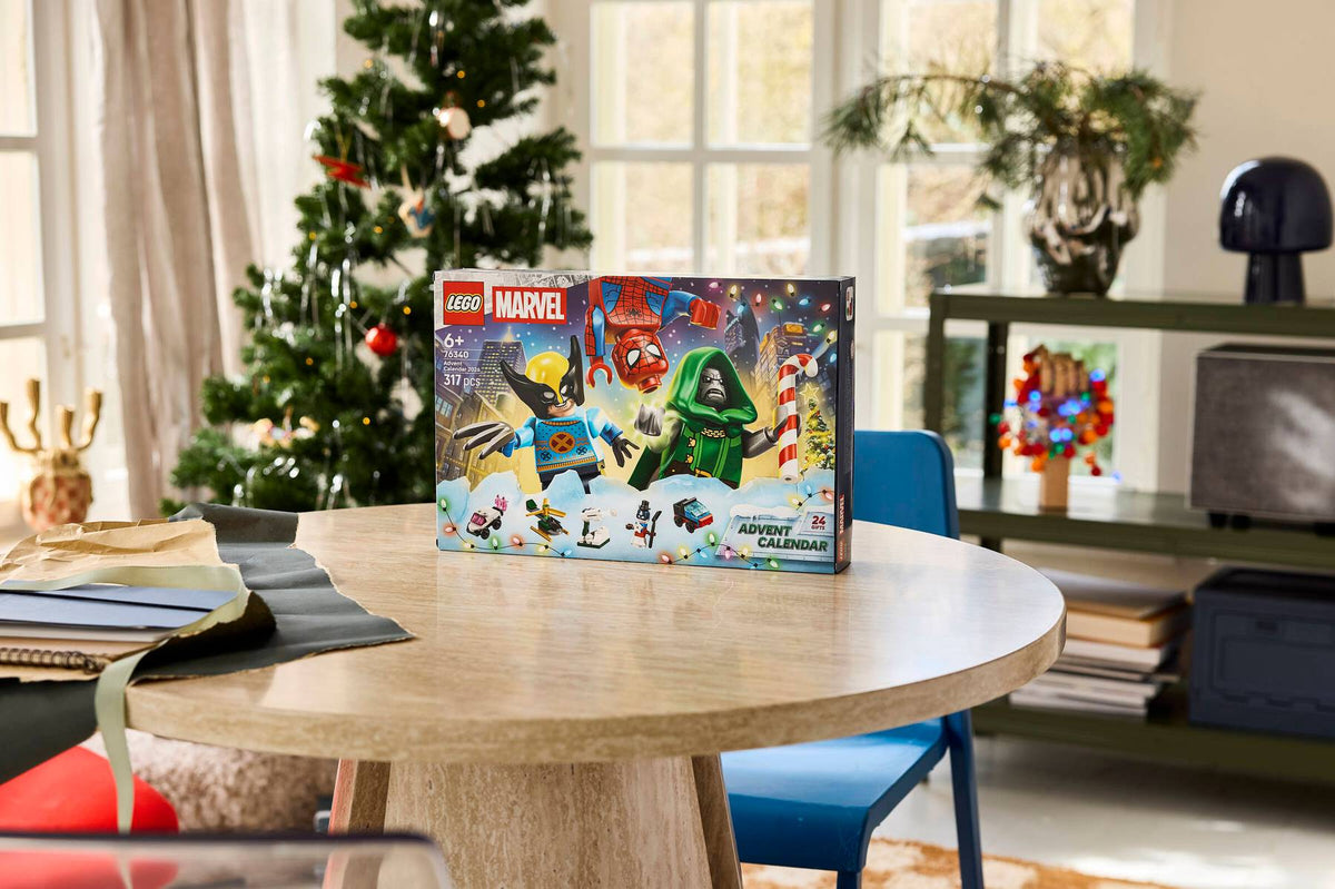 LEGO Marvel Advent Calendar 2024 box displayed