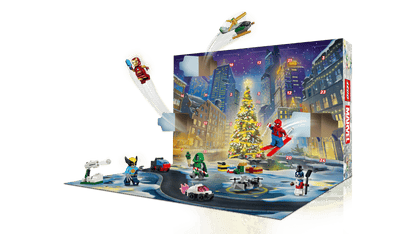 LEGO Marvel Advent Calendar set displayed 