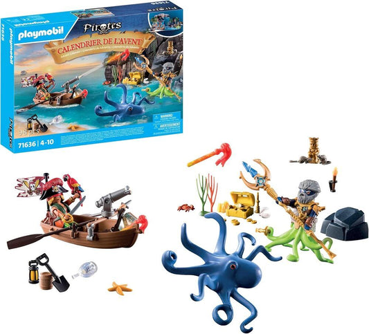 PLAYMOBIL Pirates Advent Calendar | 24-Day Christmas Toy for Kids