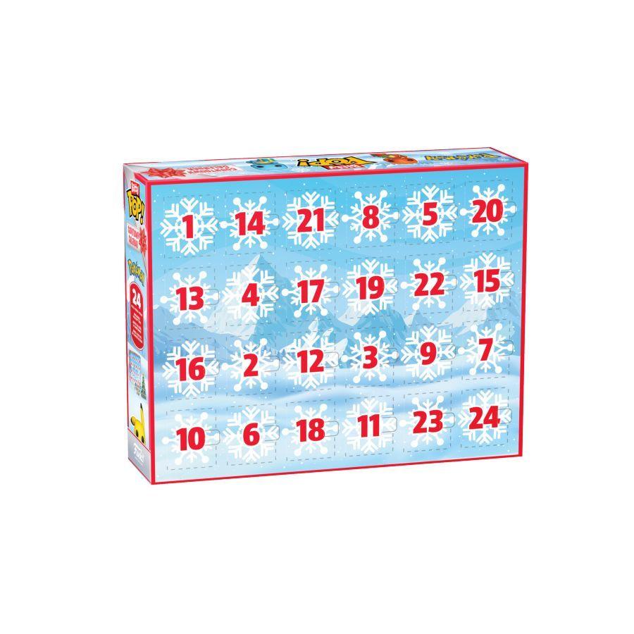 Christmas advent calendar box with 24 numbered snowflake doors
